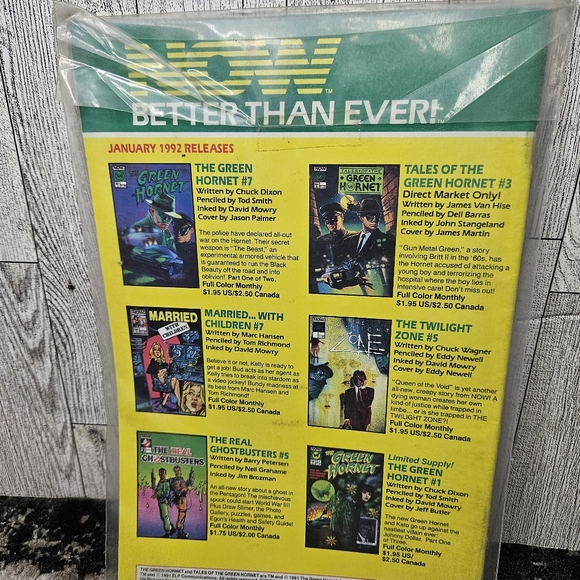 The Green Hornet #6 February 1992 Now Comics Tod Smith Chuck Dixon Comic Book - Picture 8 of 11